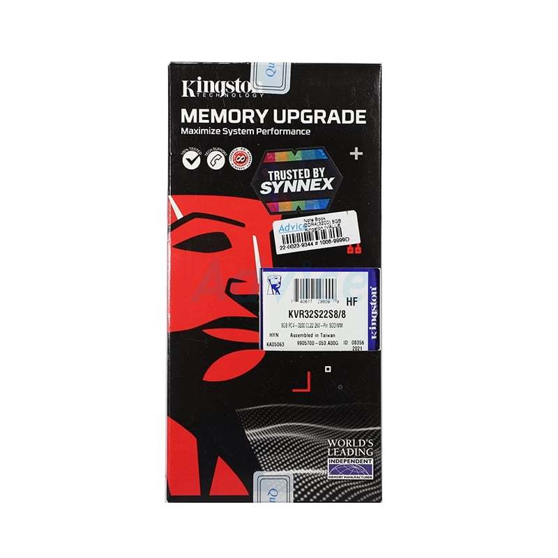 KINGSTON RAM DDR4(3200, NB) 8GB KINGSTON VALUE RAM (KVR32S22S8/8)