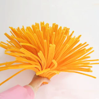 (RAK Domai) รักดอกไม้ ลวดกำมะหยี่ 100เส้น ⁠ลวดกำมะหยี่สีฟ้า ขนฟูพิเศษ ยาว30cm หนา8mm ⁠ของขวัญวันแม่⁠ DIYเพื่อการศึก