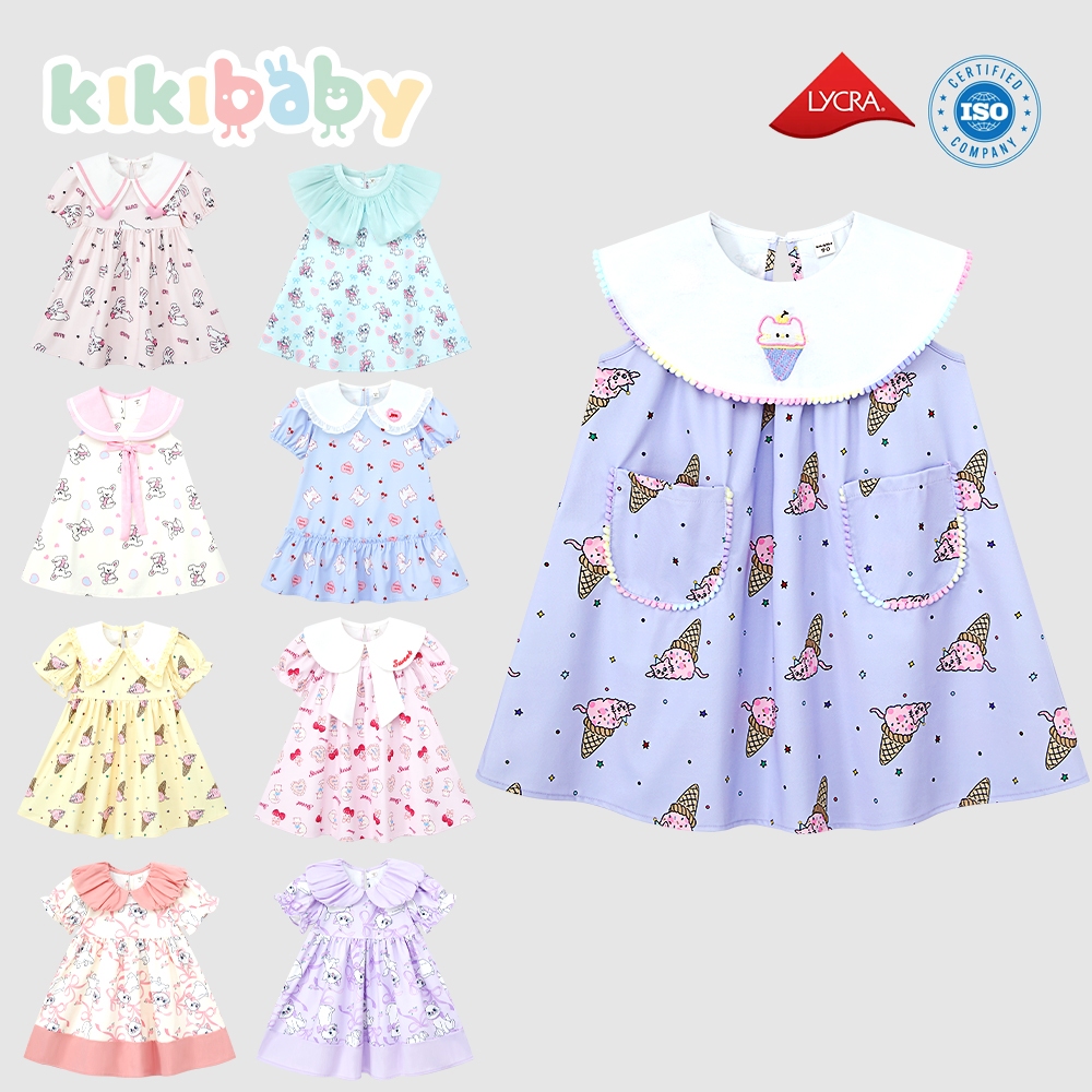 [90-130]พร้อมส่ง เสื้อผ้าเด็กผู้หญิง สไตล์แฟนตาซี เจ้าหญิง โลลิต้า ผ้าลื่น    แขนพอง เสื้อผ้าคอปกใหญ่น่ารักๆKP