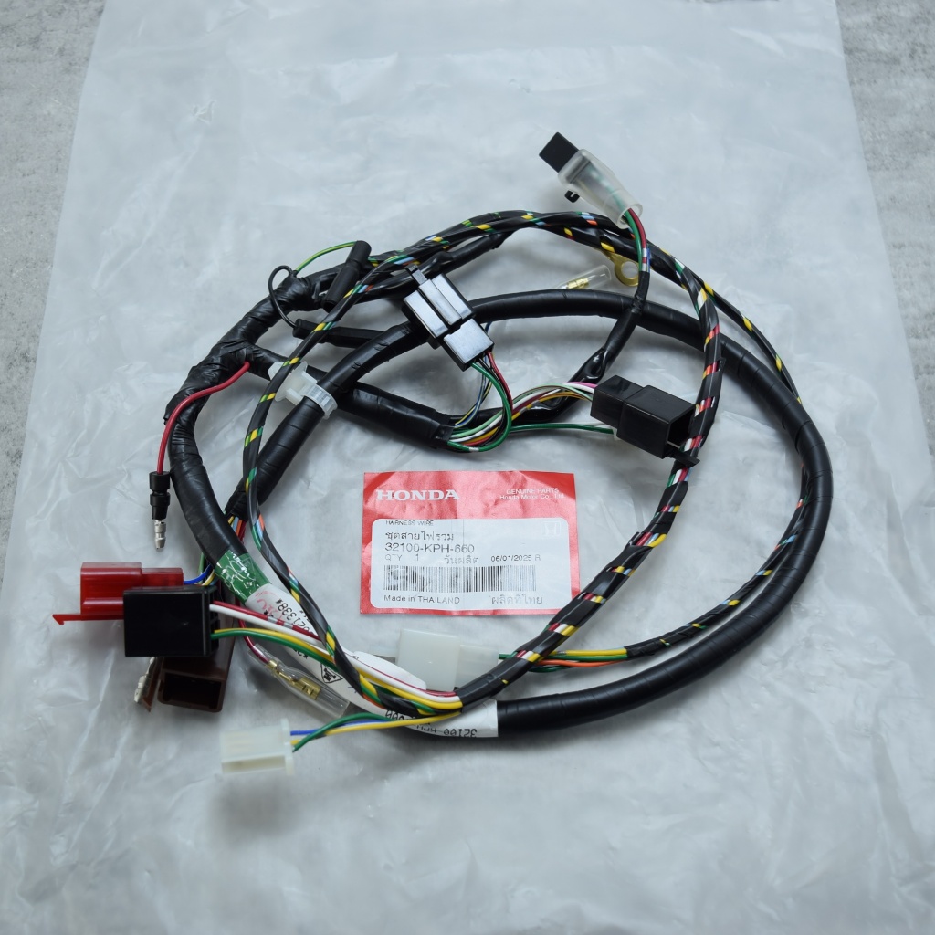 ชุดสายไฟเมน เวฟ125R (สตาร์ทเท้า) แท้ศูนย์ฮอนด้า ราคา/1ชุด 32100-KPH-660