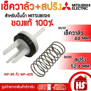 MITSUBISHI มิตซูบิชิ เช็ควาล์ว+สปริง อะไหล่แท้ ปั้ม P,Q,Q2,Q3,Q5,QS,R,R2 series (H00301R17)