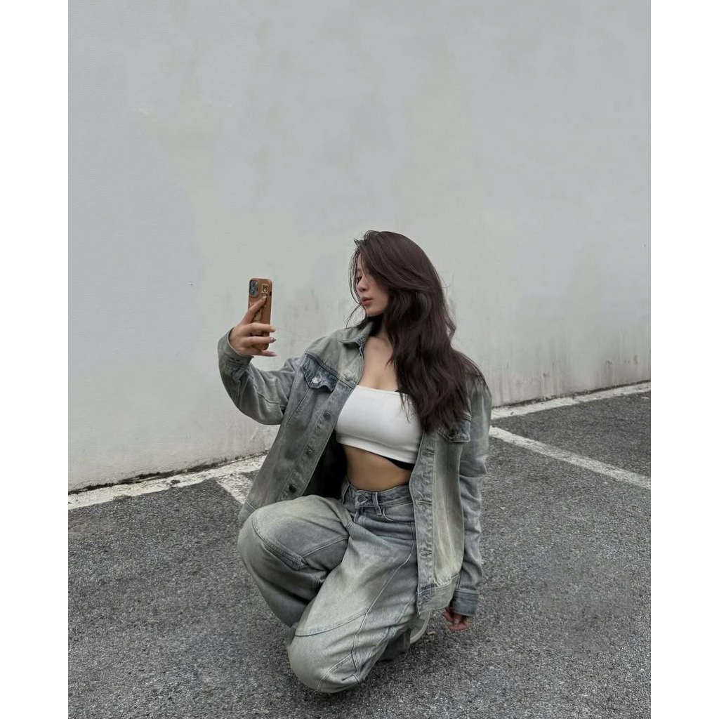 Pre-order (14-20days) แบรนด์เวียดนาม 🇻🇳 Hades Brand - Mall HADES ASTRAL DENIM Jeans Jacket - Unisex Jeans Jacket - รูปที่ 2