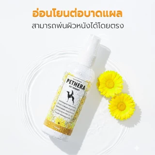 สเปรย์พ่นสมานแผล สเปรย์แผลสด สุนัข แมว Pethera pet therapy สารสกัดจากธรรมชาติ ช่วยสมานแผล ป้องกันแบคทีเรีย