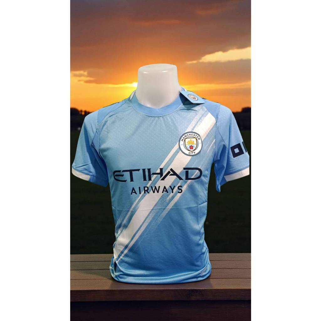 💥⚽เสื้อกีฬา เสื้อฟุตบอล เกรดAAA++ทีมแมนซิตี้  ตัว Player  Body fit ตัวใหม่ล่าสุด 2024-2025/เฉพาะเสื้อ/*อกปักครบทั้ง2ข้าง