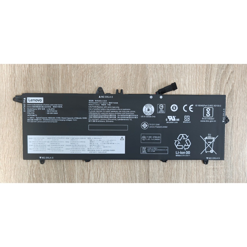 แบตเตอรี่ For Lenovo ThinkPad T490s T495s T14s L18M3PD1 L18L3PD1 L18C3PD1 L18C3PD2 L18M3PD2