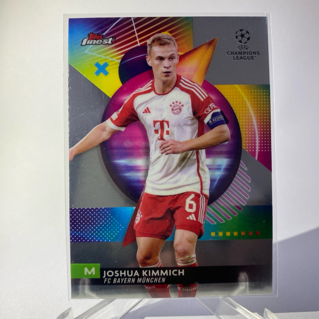 การ์ดนักฟุตบอล JOSHUA KIMMICH, BAYERN MUNCHEN, TOPPS FINEST 2024