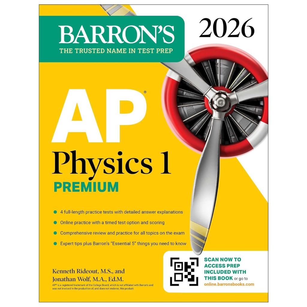 (ภาษาอังกฤษ) AP PHYSICS 1 PREMIUM, 2026: 4 PRACTICE TESTS + COMPREHENSIVE REVIEW + ONLINE PRACTICE 9781506297729