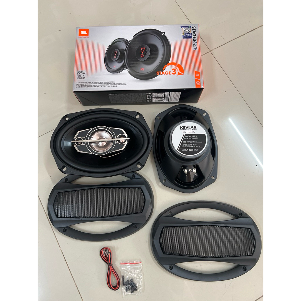 ชุดละ 1395บาท 6.5“แกนร่วม 1คู่ 6x9 1คู่ ลำโพงติดรถยนต์ได้ตามรูป