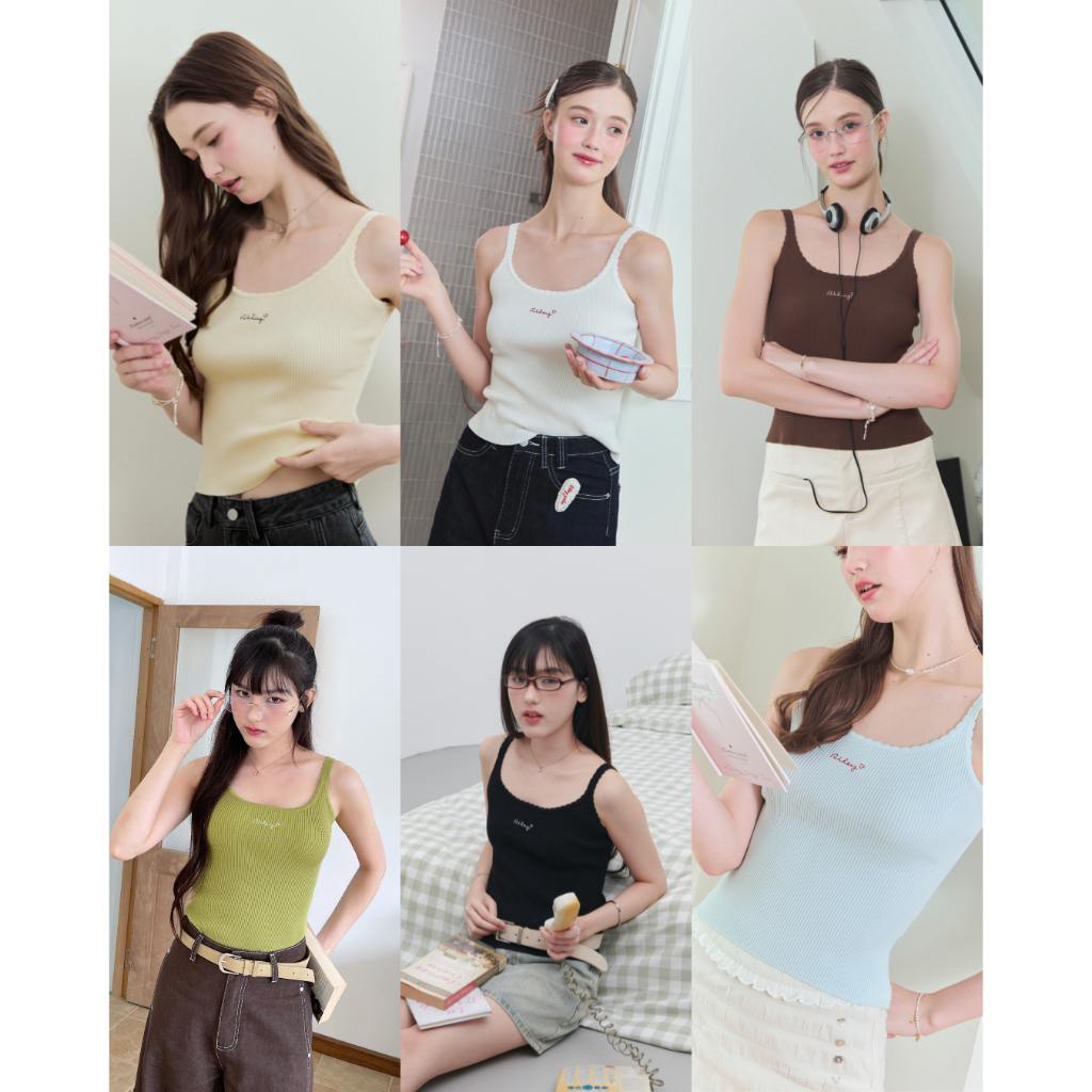 Riley.apparels - Juliet knit tank top 9140