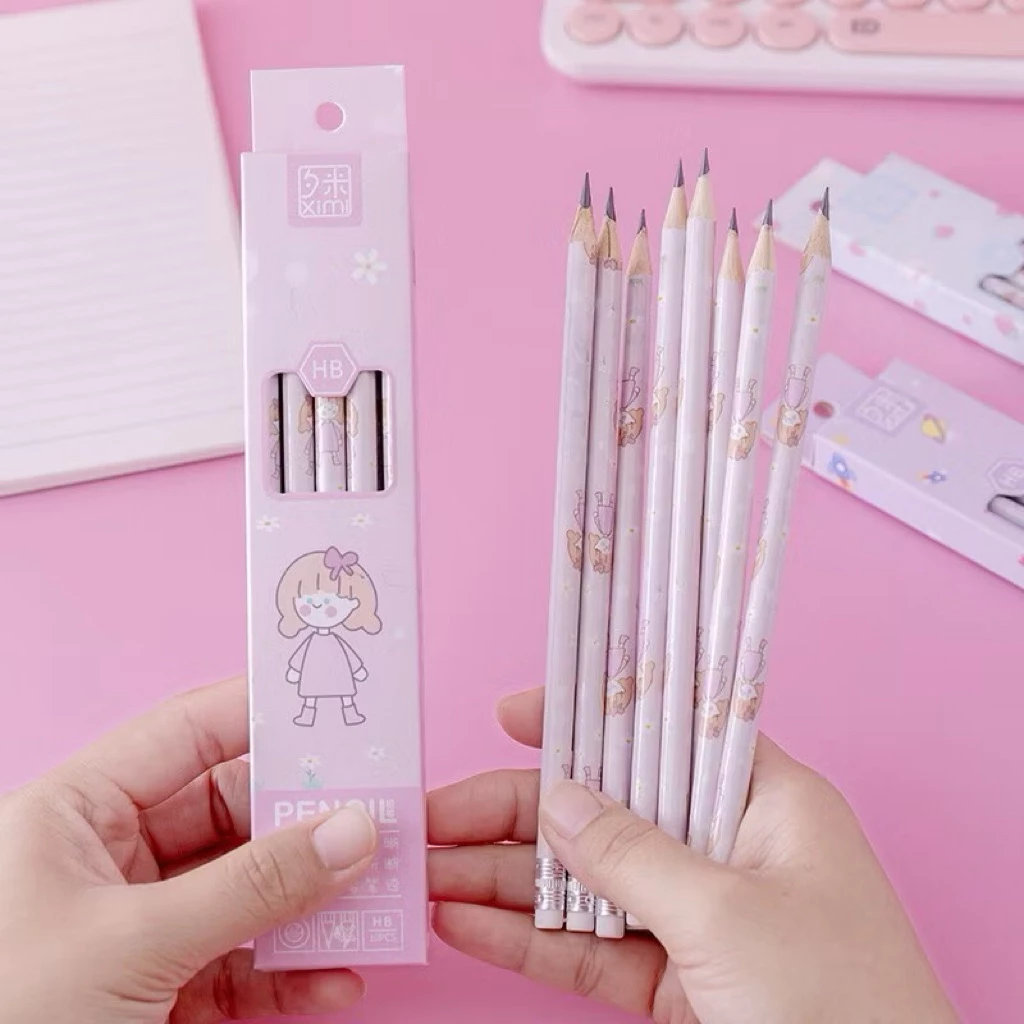 chuanchuan ดินสอไม้ HB ลายการ์ตูน 10 แท่ง thumbnail 6
