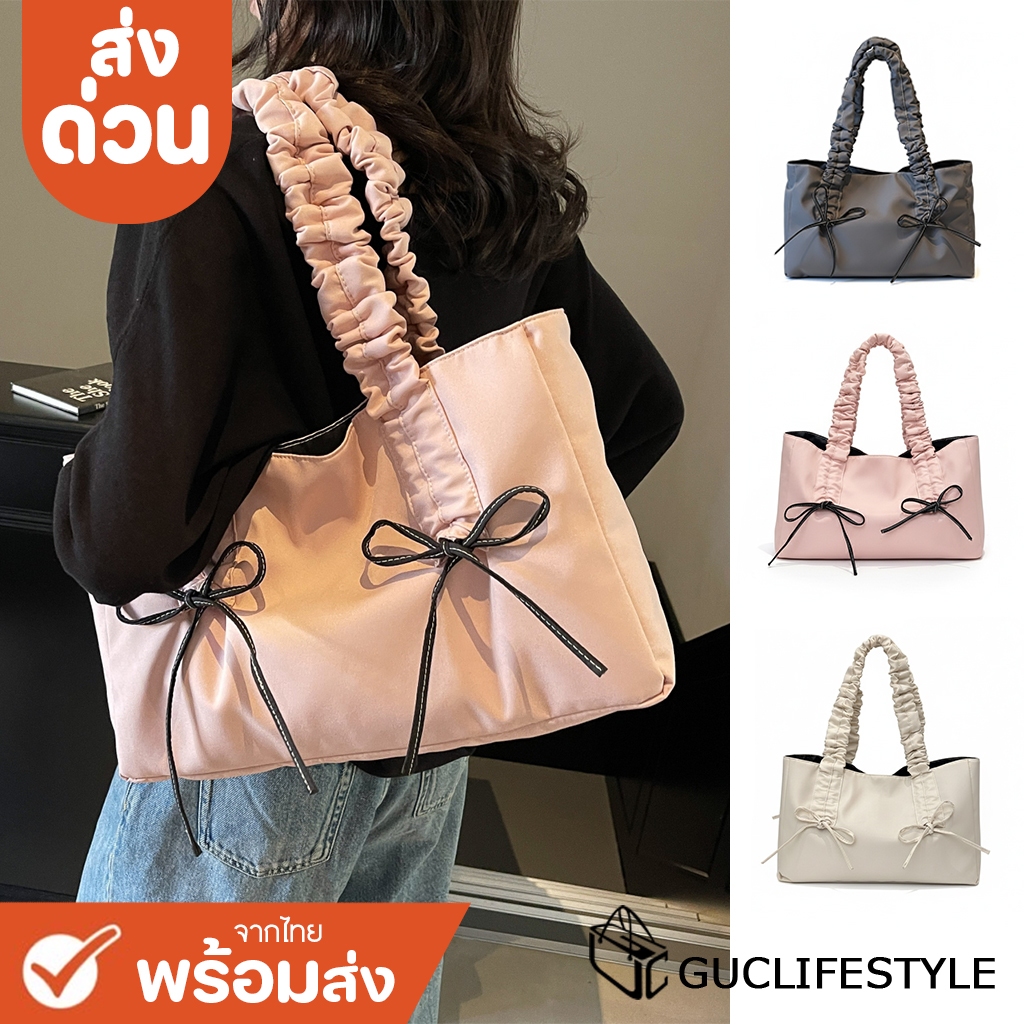 ส่งด่วน GUCSELECTED(B2301) กระเป๋าผ้าสะพายไหล่ผ้าผ้าอ๊อกฟอร์ด(ใบใหญ่)ปรับสายได้