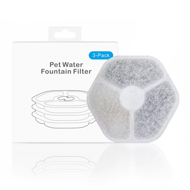 ไส้กรองน้ำพุสำหรับสัตว์เลี้ยง บรรจุ 3 ชิ้น Pet Water Fountain Filter DAHK Pet