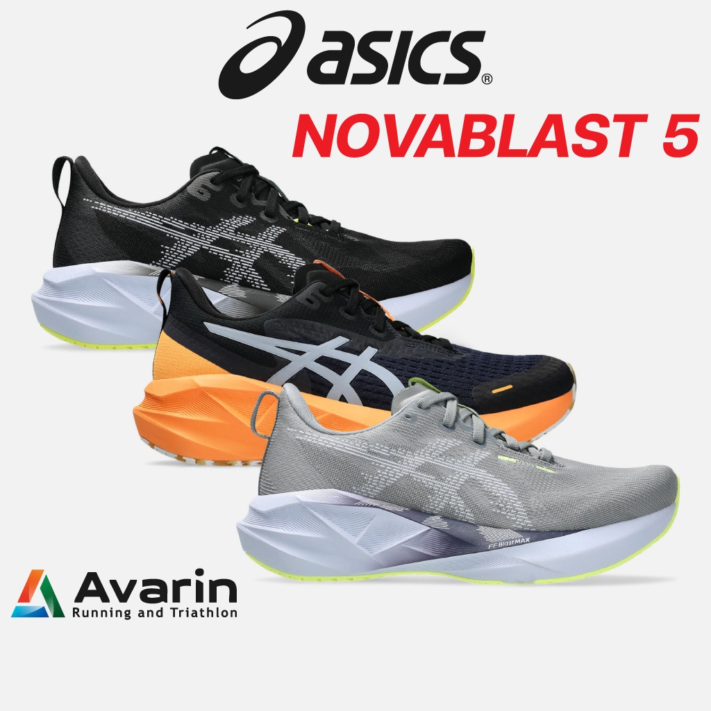 ASICS Novablast 5 [Men / Women] (ฟรี! ตารางซ้อม) รองเท้าวิ่งถนน น้ำหนักเบา นุ่มเด้ง