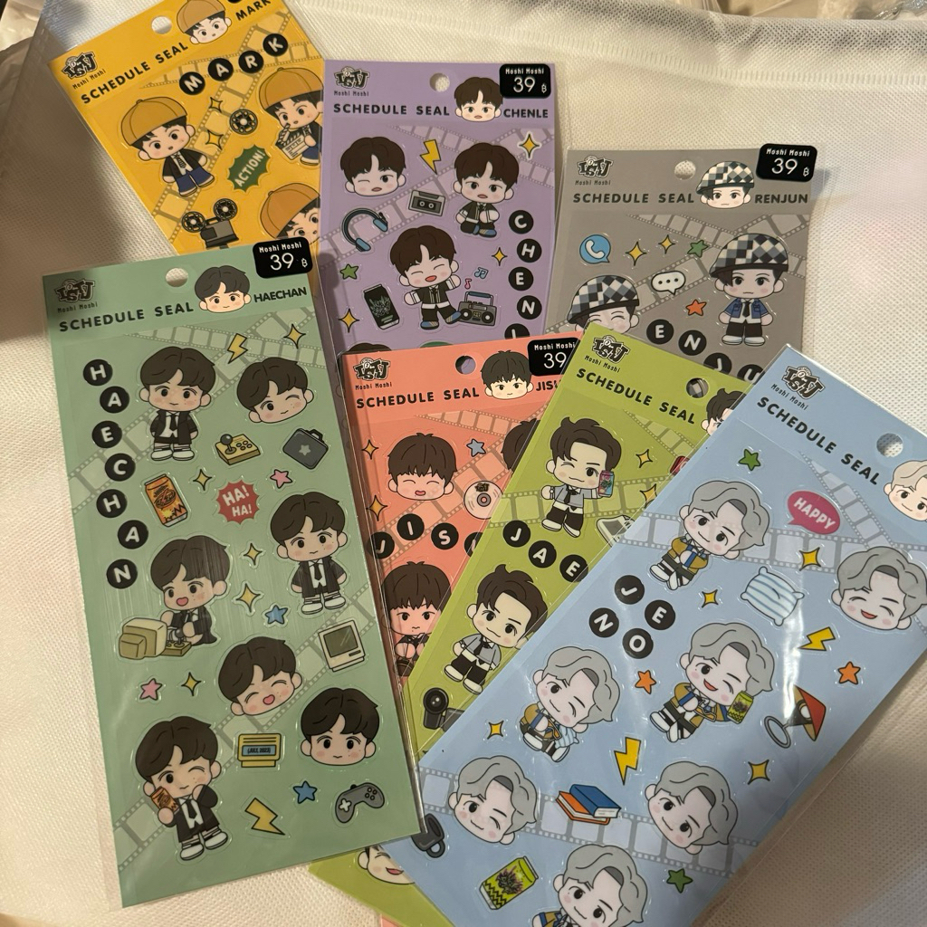 Moshi Moshi x NCT DREAM sticker set 7แผ่น