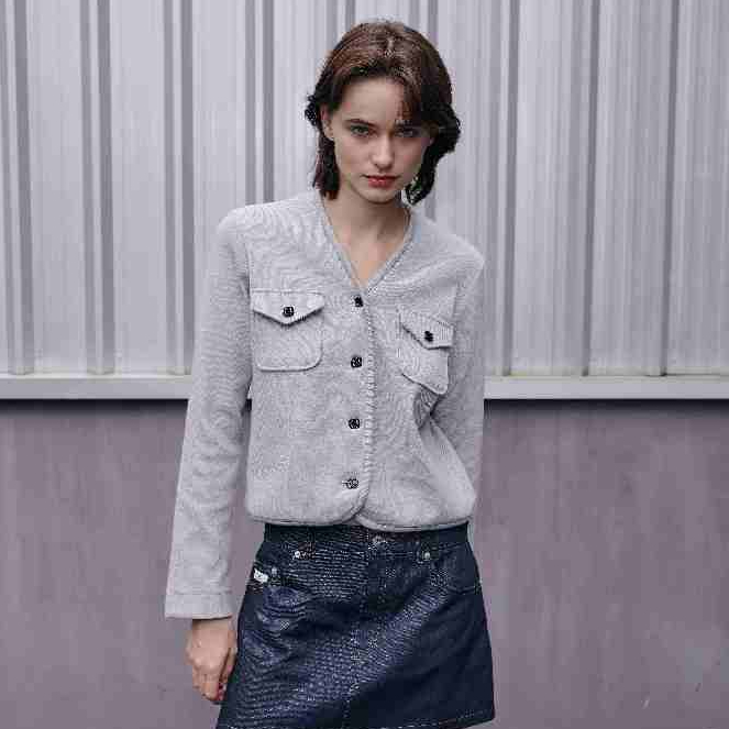 ané Jacket V-neck เสื้อแจ็กเก็ตคอวี