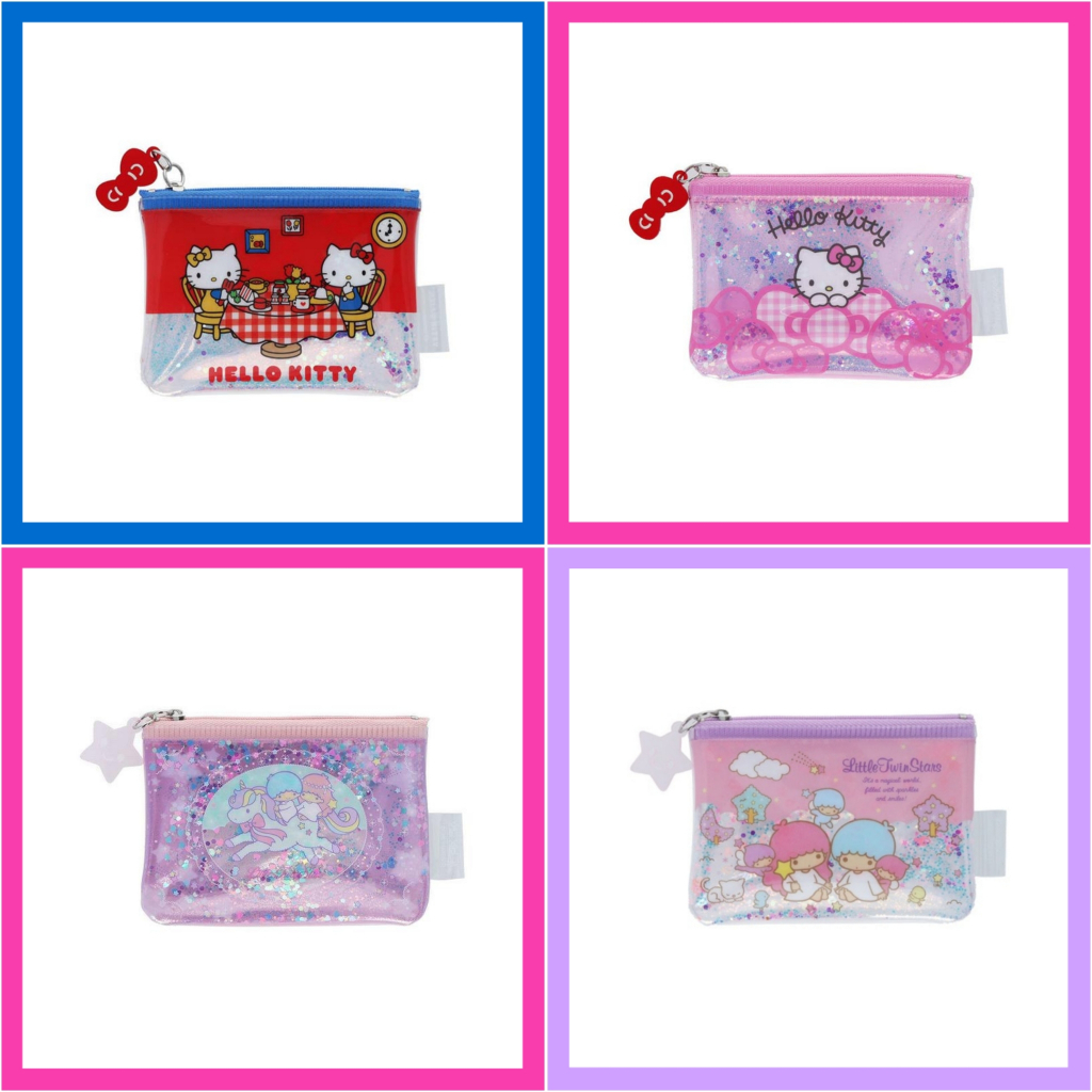 💖 แท้ 100% กระเป๋าซิป Sanrio 💙 PVC ซองซิป กระเป๋าใส่เหรียญ ใส่บัตร