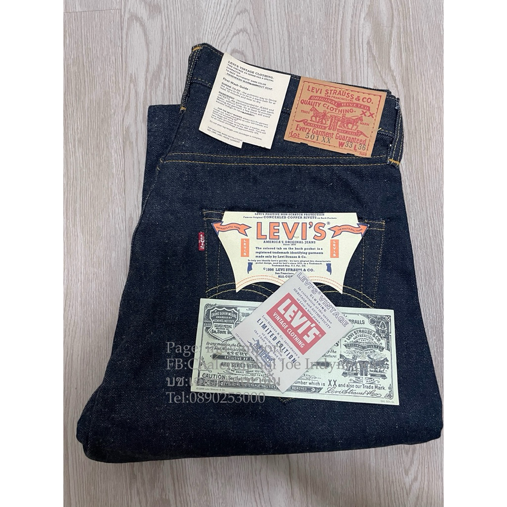 501 XX bigE LVC1955 33x36 made in usa (deadstock)💥แคร์แท๊คไม่มี💥