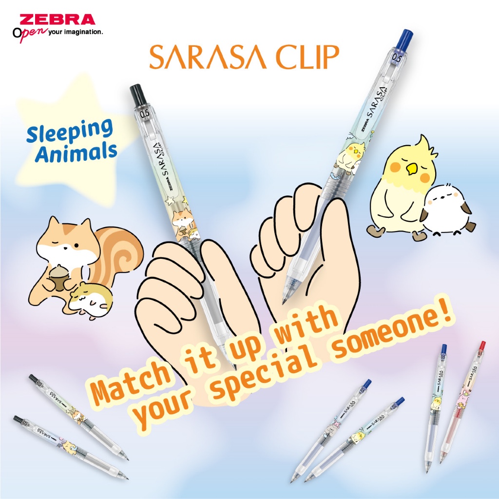 ZEBRA ปากกาเจล Sarasa Sleeping Animal Limited Edition 0.5 มม. — صورة 4