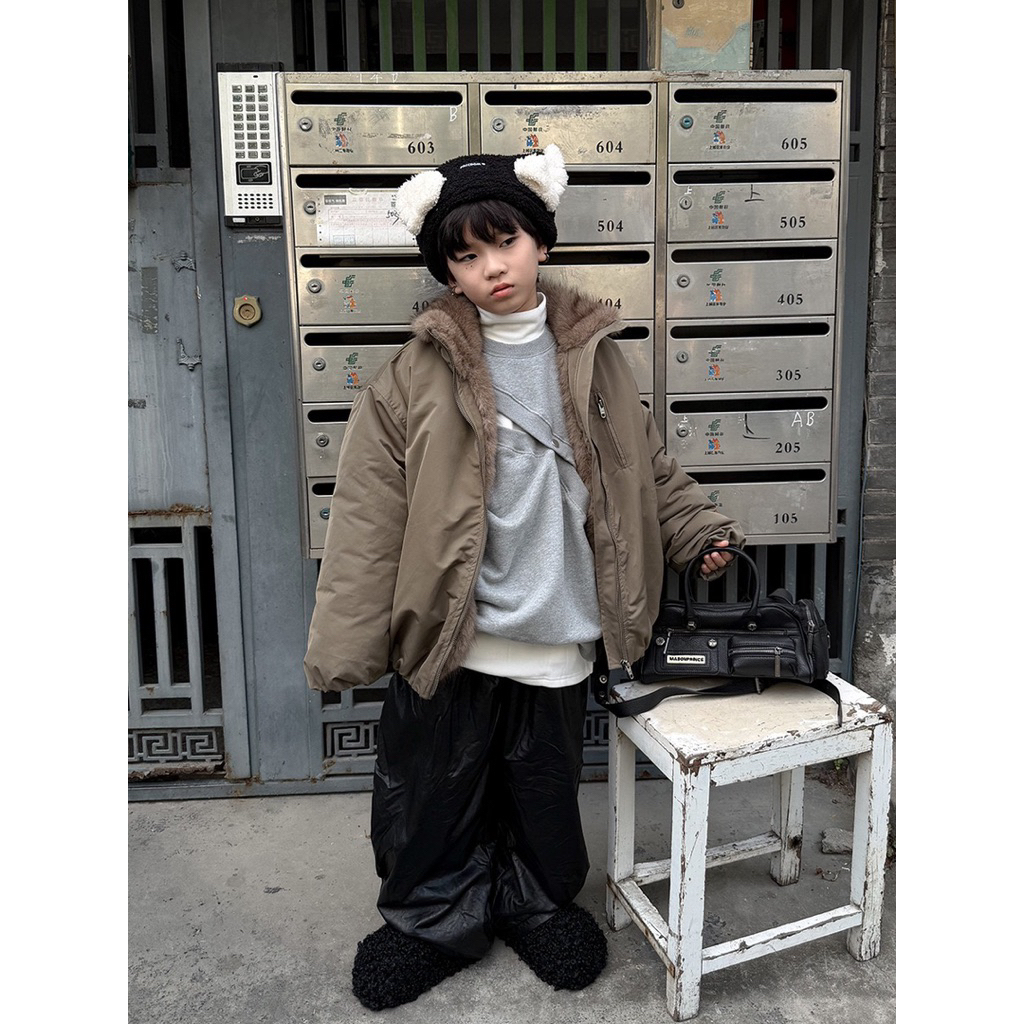 DB1166 Taurus jacket แจคเก็ตเด็ก บุขนนุ่มฟู อุ่นมาก