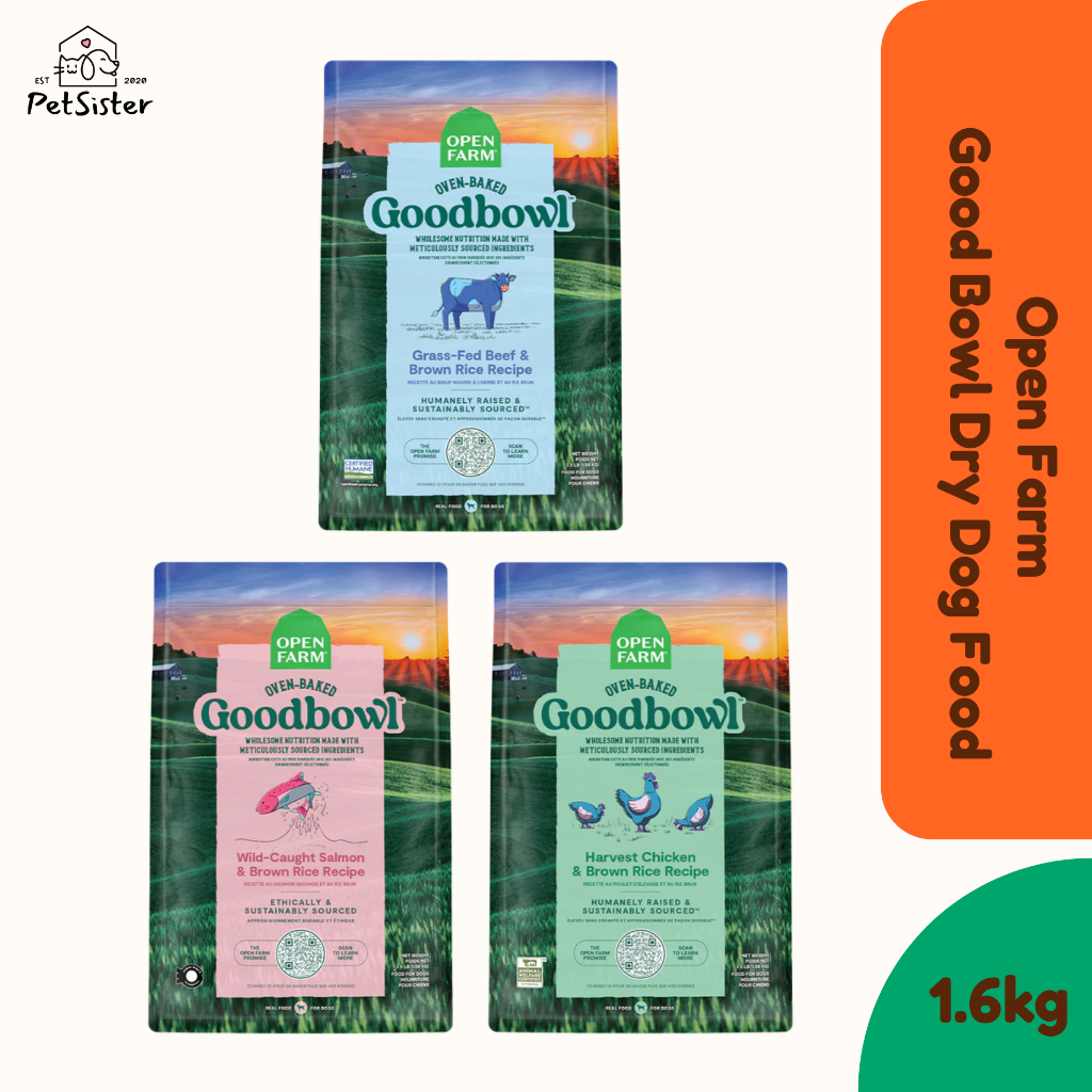 🐶 Open Farm Good Bowl Dry Dog Food 1.6kg อาหารสุนัขเกรดพรีเมี่ยม x Petsister