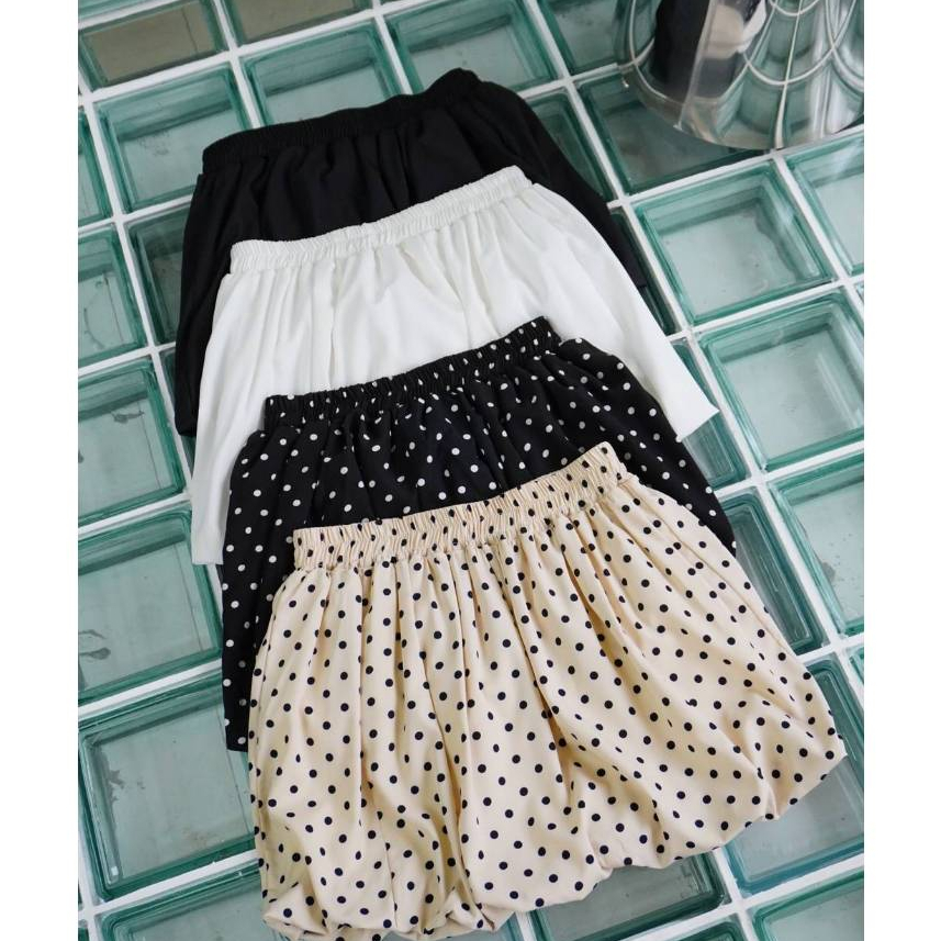 Ballon Skirt (Lot Defect) กระโปรงบอลลูนลายจุด