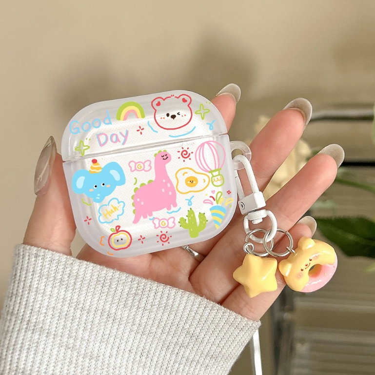 🎀พร้อมส่งในไทย💖เคส Airpods Pro3 4 3 2 1 Soft Case Airpods pro น่ารัก ins ซิลิโคนนิ่ม การป้องกันการตก Airpod gen 3 TPU