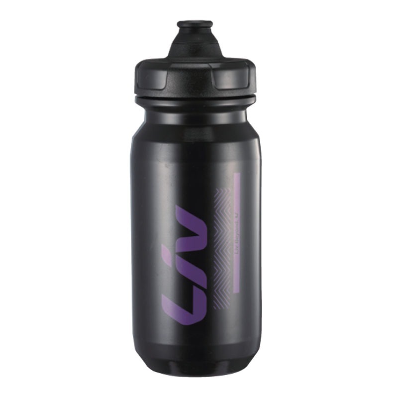 🔥 ขวดน้ำจักรยาน LIV AutoSpring™ 600ml Leak-Proof PourFast™ สีดำ/ม่วง ของแท้ BPA-Free