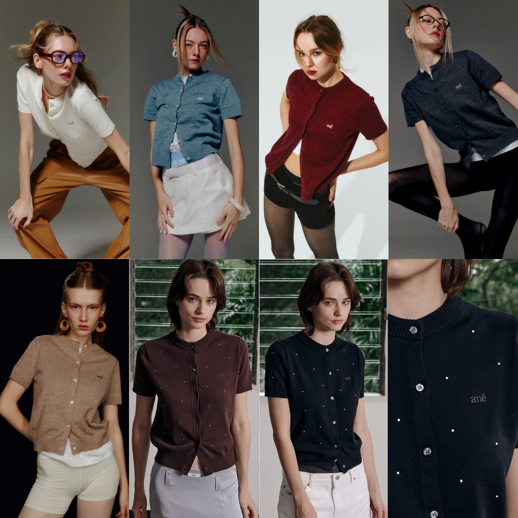 ané short sleeve knit cardigans,  เสื้อ knit cardiganแขนสั้น ane.wear