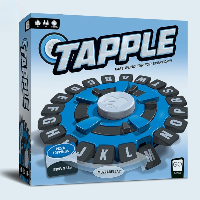 TAPPLE Word Game | Fast-Paced Family Board Game | Choose a Category & Race Against The Timer to be The Last Player