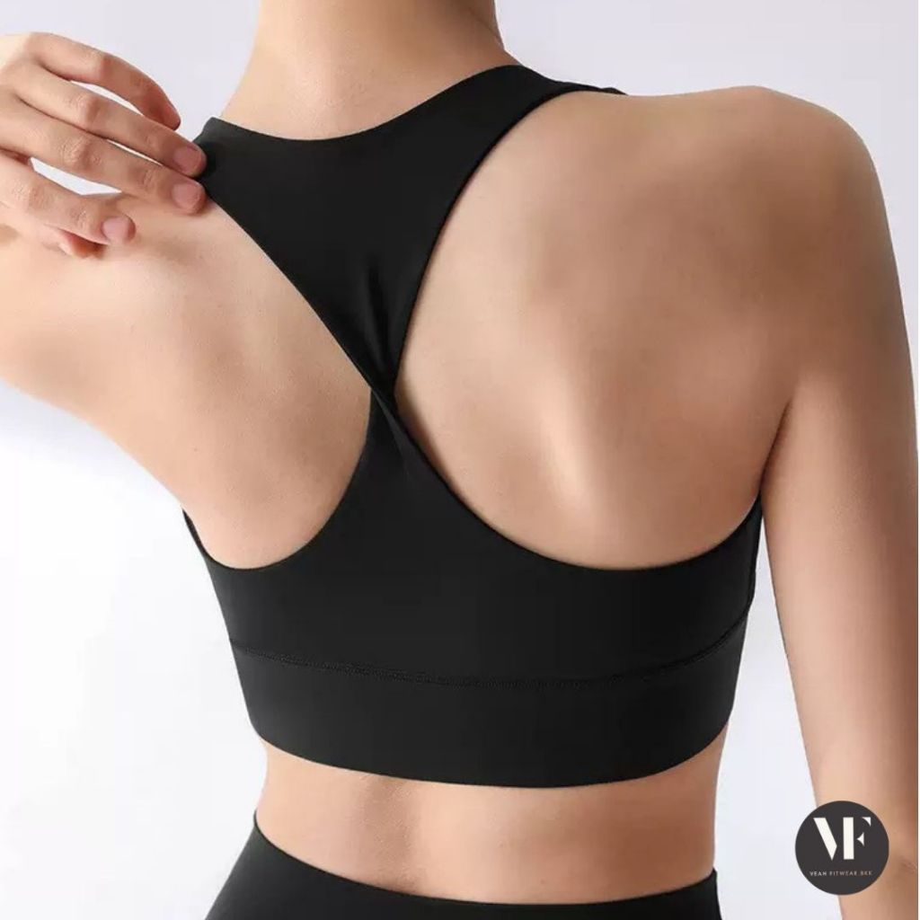 VF-Serene Bra: Sportbra (สปอร์ตบรา) บรา ชุดออกกำลังกาย โยคะ พิลาทิส ทรงเสื้อกล้าม เกลียวด้านหลัง ใส่สวย กระชับ - รูปที่ 2