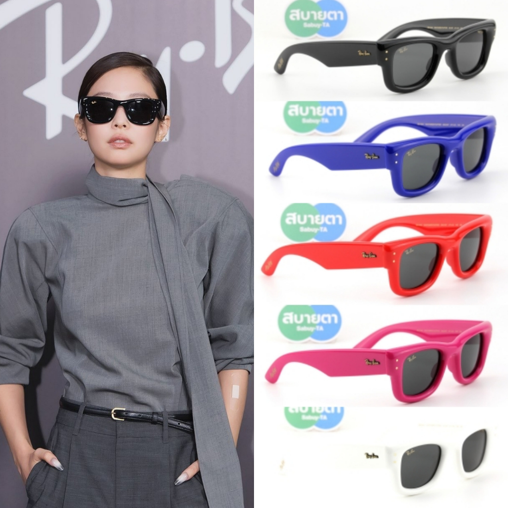 แว่นกันแดด RayBan Wayfarer Puffer RB4940 Blacked Out Collection by A$AP Rocky (RayBan เจนนี่)