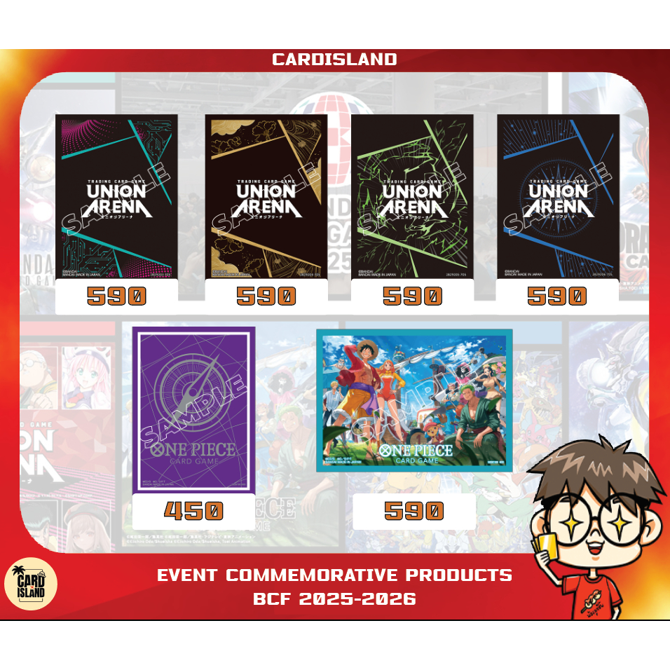 Sleeve💥 Limited BANDAI CARD GAMES Fest 25-26 ONE PIECE / UNION ARENA