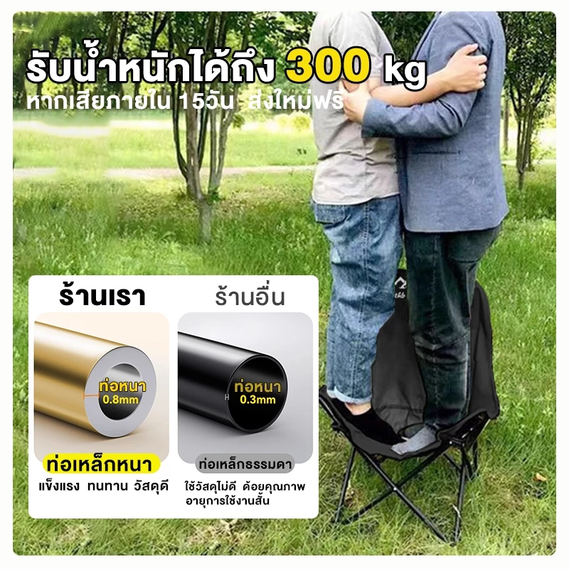 โต๊ะแคมป์ปิ้ง เก้าอี้แคมป์ปิ้ง อุปกรณ์แคมป์ปิ้ง รับน้ำหนักได้ถึง 300กก 90/120/CM thumbnail 7
