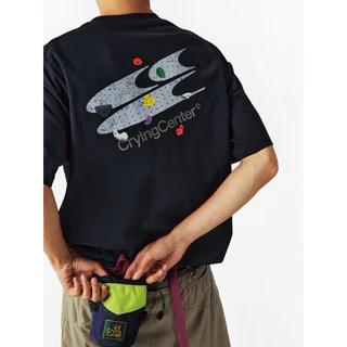 CryingCenter เสื้อยืดคอกลมแขนสั้นสำหรับออกกำลังกาย Rock Climbing T-Shirt Collection