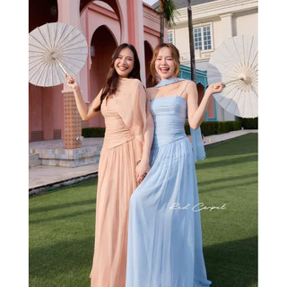 🏷️Red Carpet Maison De Amee Dress ชุดเกาะอก+ผ้าคาดคอ เดรสเกาะอก ชุดออกงาน ชุดเพื่อนเจ้าสาว ราตรี เรียบหรู ไปงานแต่ง