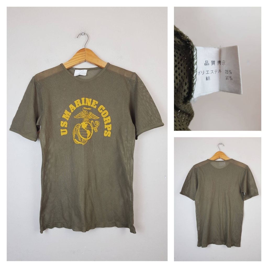 US MARINES CORPS Mesh T-Shirt S