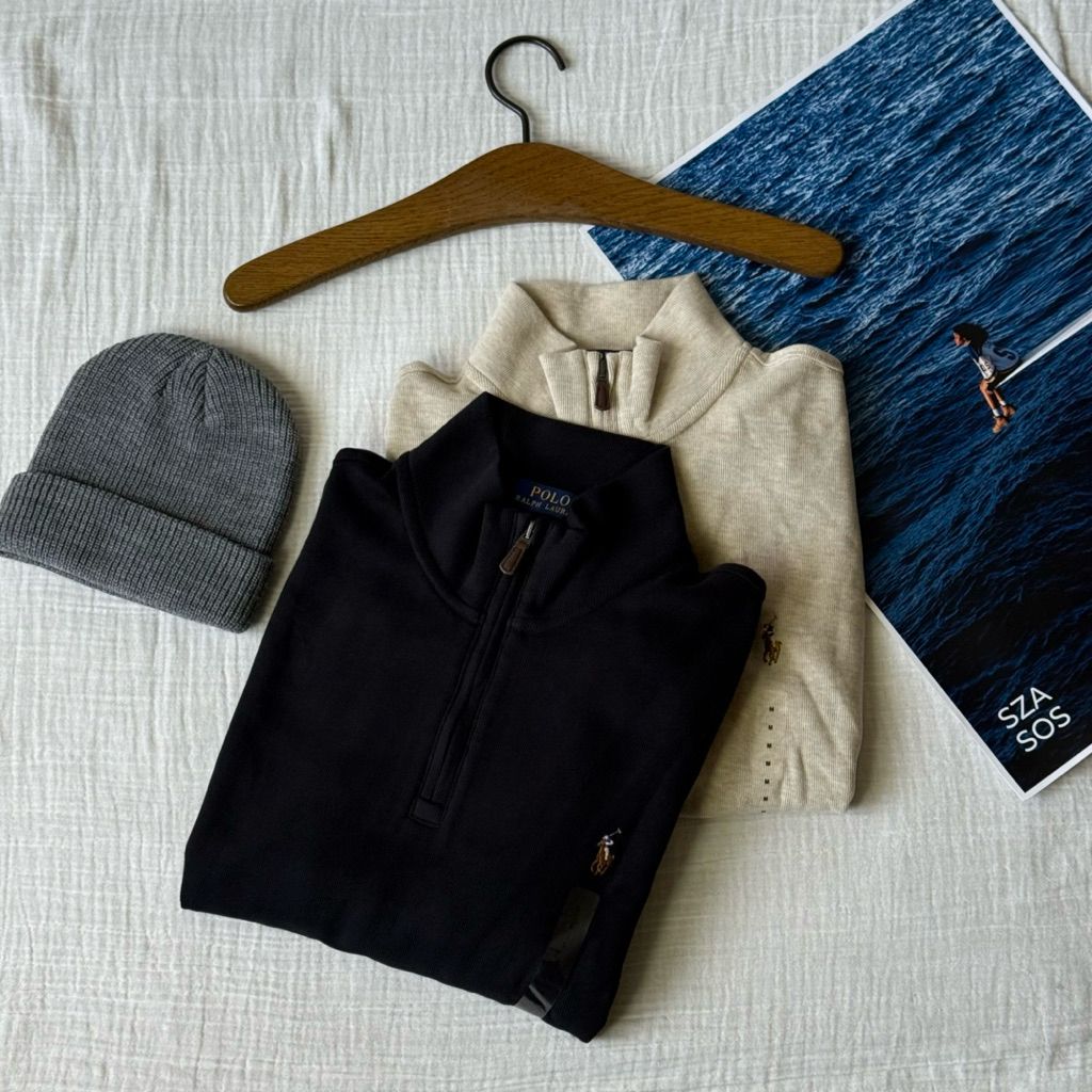 NEW IN  ️ Estate-Rib Quarter-Zip Pullover (สินค้าแท้ 100%)