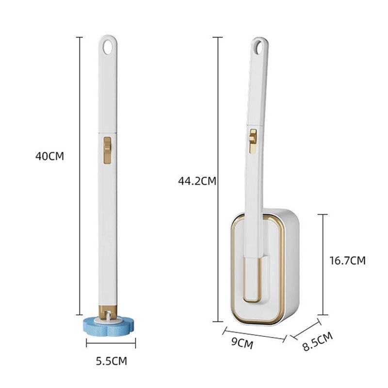 [ฟรีรีฟิว6ชิ้น] พรีเมี่ยม แปรงขัดห้องน้ำใช้แล้วทิ้ง พร้อมแผ่นน้ำยาในตัว แปรงล้างห้องน้ำ ขัดชักโครก ไม้ขัดส้วม - รูปที่ 7
