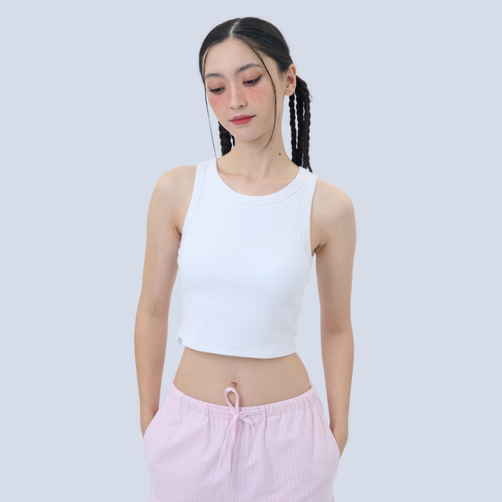 BODY GLOVE Women's Mystic Vibes Tank Top เสื้อยืดแขนสั้น สีขาว