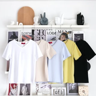 Lawyer Store | [5201041] เสื้อยืดแขนสั้นคอวี กันเลอะ Cool protect นวัตกรรม กัดแดด กันเลอะ ลดอุณหภูมิผิวลงได้