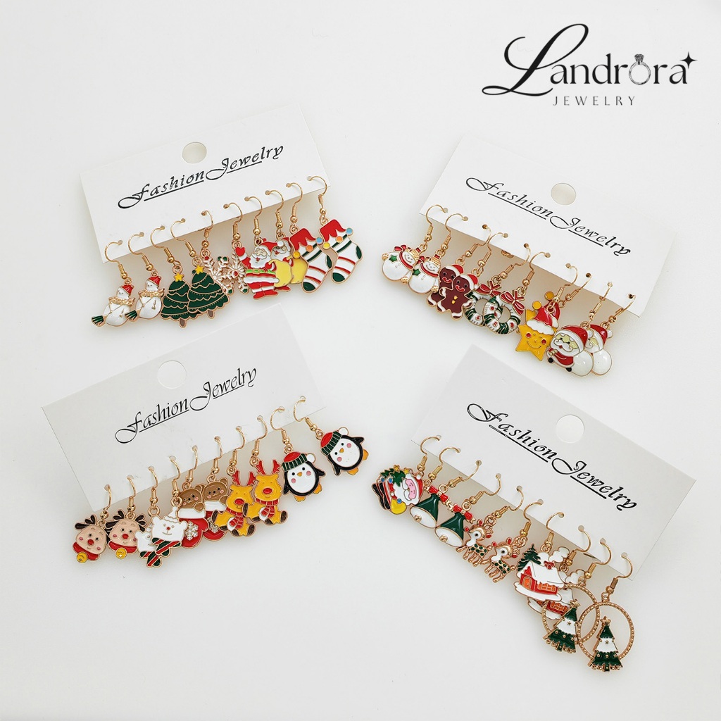 ต่างหูคริสต์มาสแฟชั่นสุดน่ารัก TS-23 | Christmas Earrings Collection