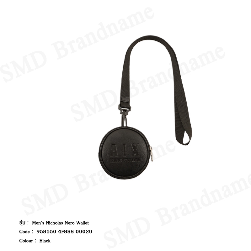 Armani Exchange กระเป๋าสตางค์ผู้ชาย รุ่น A/X Men's Nicholas Nero Wallet Code: 958550 4F888 00020