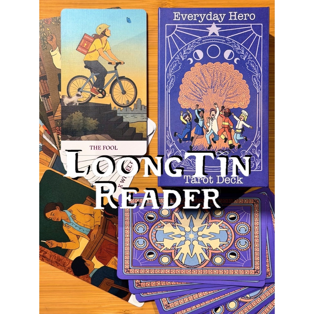 Everyday Hero Tarot Deck ไพ่ทาโรต์ ไพ่ยิปซี ของแท้ ลุงติน LoongTin Reader