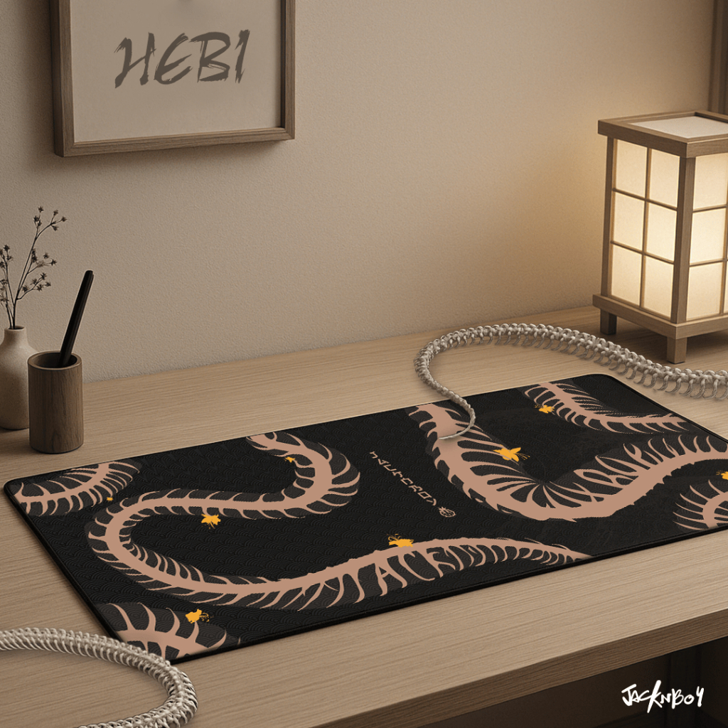 Jacknboy Unique Mousepad/แผ่นรองเมาส์ : Hebi (เฮบิ) 90x40 cm.