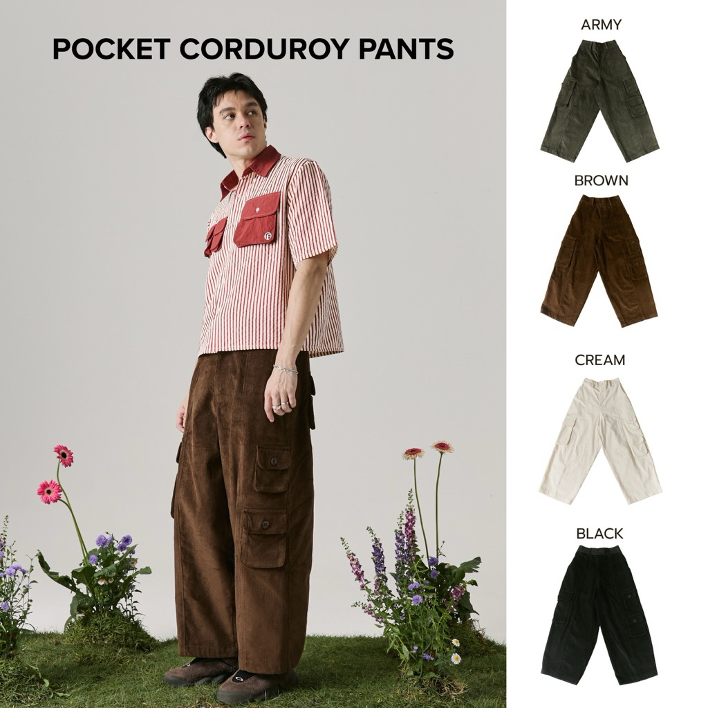 Pocket corduroy pant by Grandfather