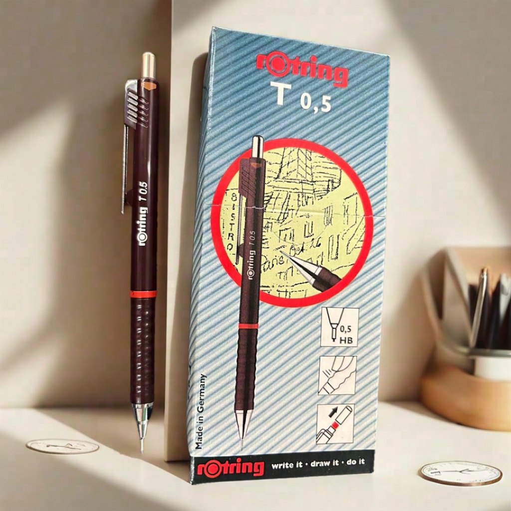 ROTRING ดินสอกด Rotring tikky  รุ่นเก่าสีน้ำตาล ขนาด 0.5มม.
