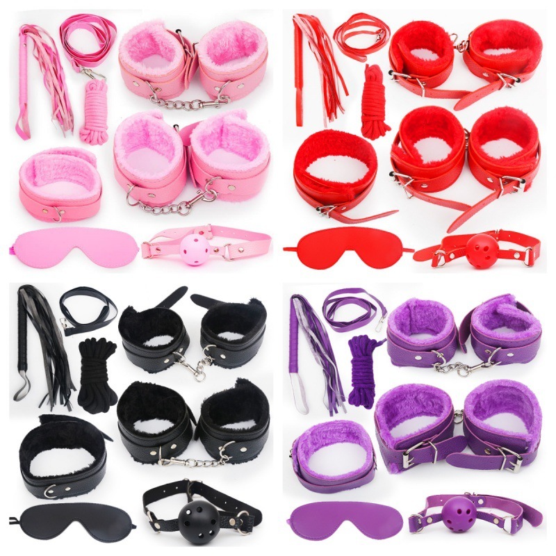 Sexy Garden SM คอสเพลย์ พวงกุญแจสายหนัง กุญแจมือ ที่หนีบจุกนม ชุด 10 ชิ้น Cosplay