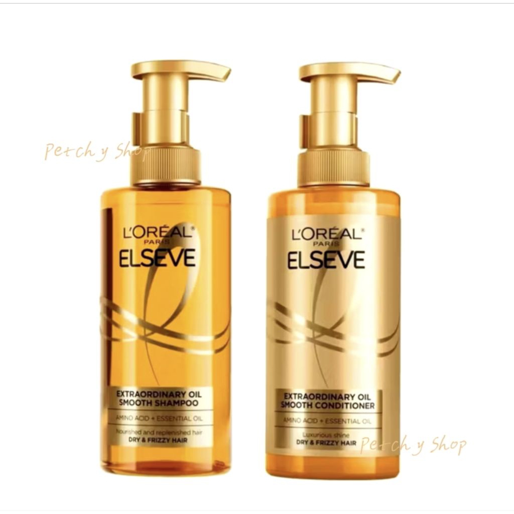💛✨L'Oréal paris elseve extraordinary oil smooth shampoo/conditioner 440ml.