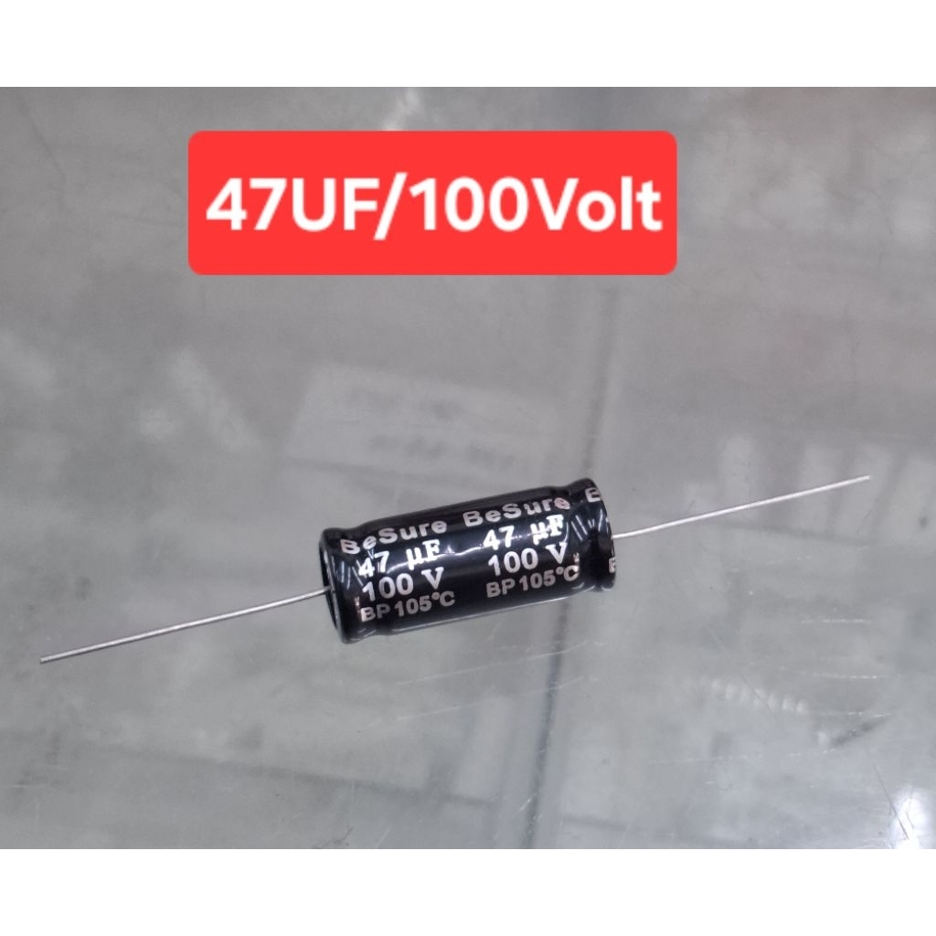 47UF/100Volt (c หางหนู)(ราคาตัวละ)