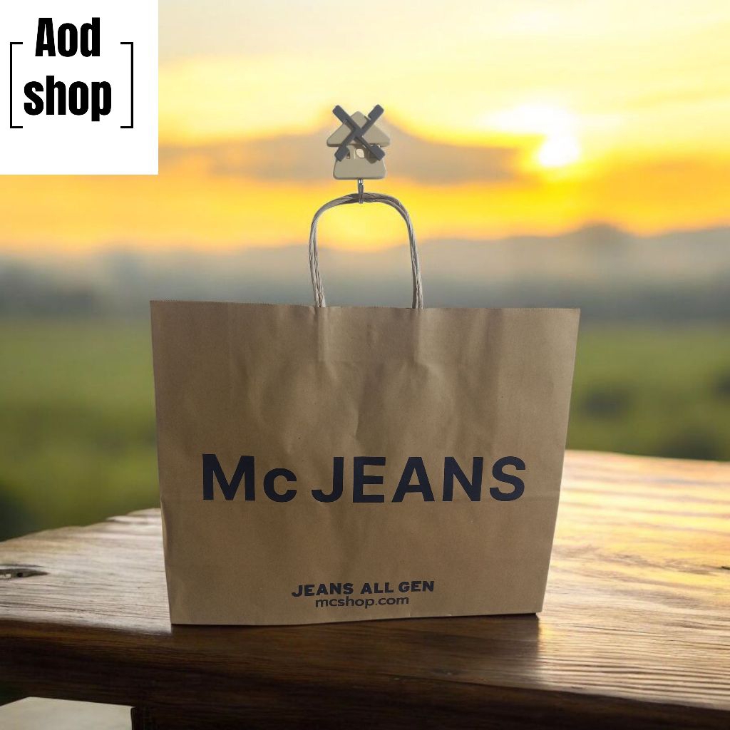 ถุงกระดาษหูหิ้วเก็บของMcjeans